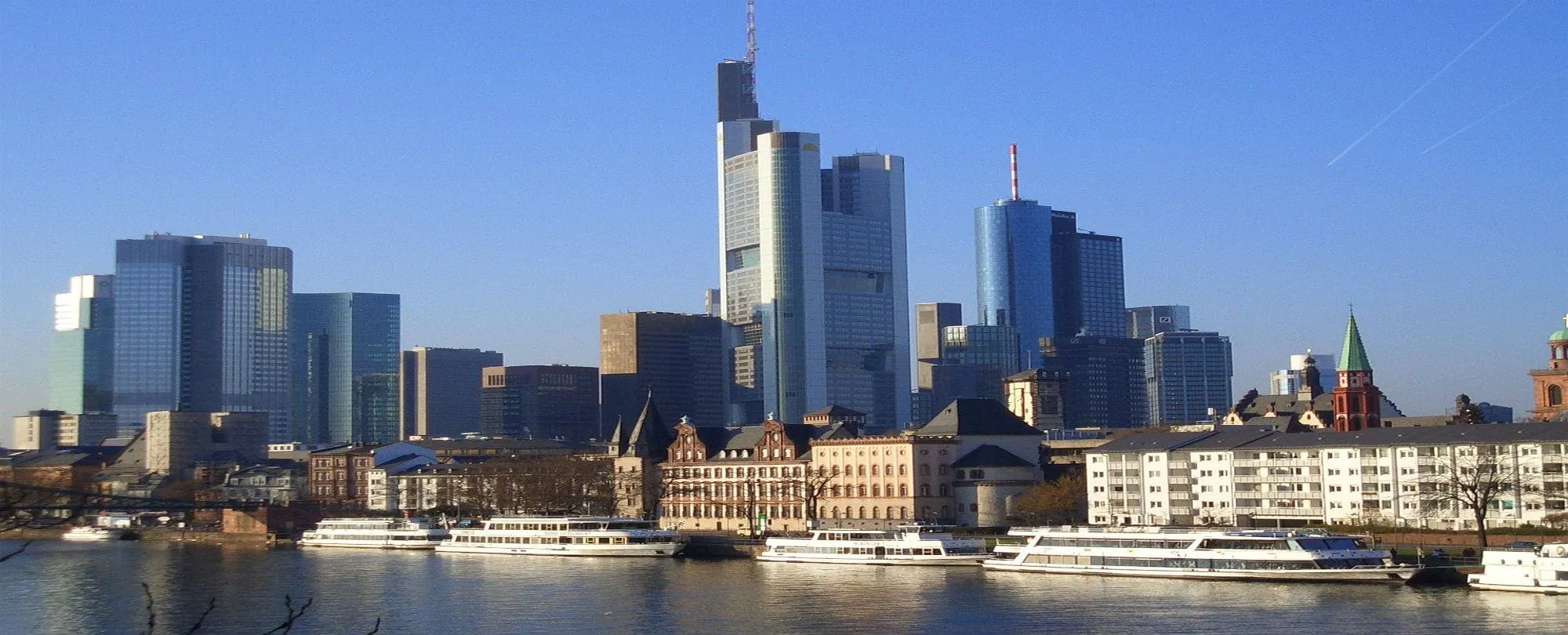 Frankfurt skyline, one of Europe's key financial centres