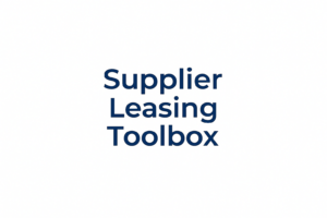 Supplier Leasing Toolbox. Oaklease