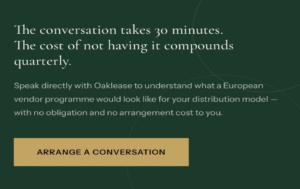 European Vendor Leasing Specialists for over 33 years, Oaklease