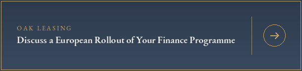 Discuss an European rollout for your finance programmes. oaklease